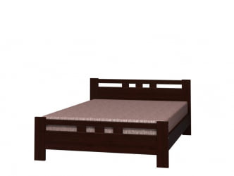 Кровать из массива Вероника 2 200х140 Орех темный