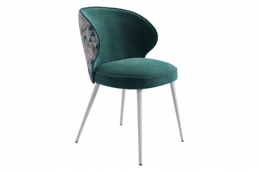 Стул Остин (зеленый (велюр)/белый)