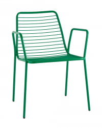 Стул Дели с подлокотниками металл Зеленый