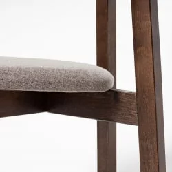 Стул с мягким сиденьем Вега Biruza жаккард Эмаль белая