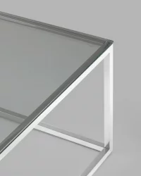 Журнальный стол ТАУН 120x60 Серебро