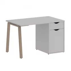 Стол письменный HOME OFFICE VR.SP-3-118.1.A Серый/Мокко металл