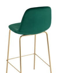 Комплект из двух стульев Валенсия SN велюр зеленый золотые ножки (2 шт)