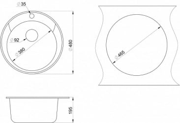 Мойка STANDART 4802 Графит