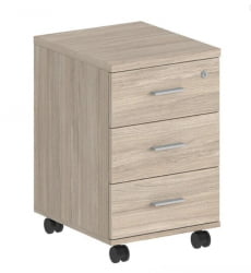 Тумба мобильная с тремя ящиками Sigma SG.611.OL.OL Дуб светлый