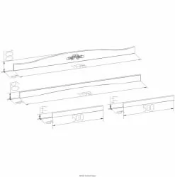 Карниз ADELE 52 Дуб Сонома/Орех шоколадный (спальня)