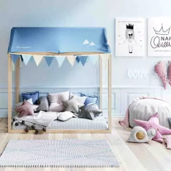 Кровать-домик Micuna Tipi House MONT-1874 Waterwood/White