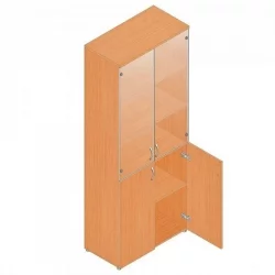 Шкаф для документов со стеклом Р.Ш-2СБ Дуб Кронберг