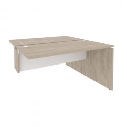 Стол-приставка двойной к опорным элементам ОНИКС О.Д.СПР-3.7 Дуб Аттик/Белый / ONIX O.D.SPR-3.7