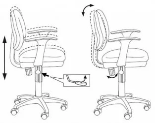 Кресло детское Бюрократ CH-W356AXSN/15-75