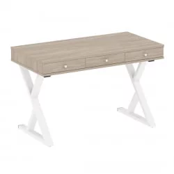 Стол письменный ХОМЕ ОФФИCЕ ВР.СП-1-118.М Дуб Наварра/Белый металл / HOME OFFICE VR.SP-1-118.M
