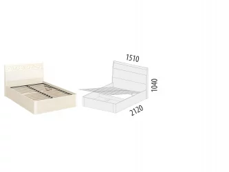 Кровать с подъемным механизмом Тиффани 93.31