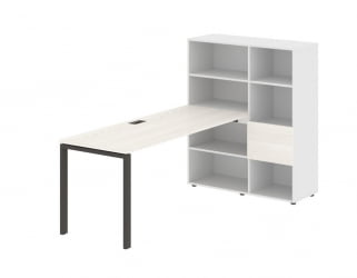 Рабочая станция EDIS EURST 1117 Ясень Траун Мокко Белый