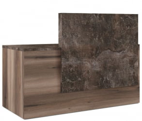 Стойка ресепшн левая B-TONE BTN36190242 Вяз Бетон темный