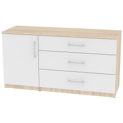 Комод Калисто(К48)699х1352х468ручкарейлинг160мм(ДСС-Белый) / Калисто(K48)699х1352х468ручкарейлинг160мм(ДСС-Белый)