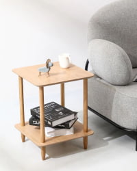 Журнальный столик Stiff 40x40 Светлое дерево