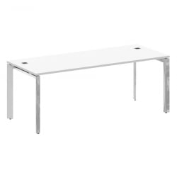 Стол рабочий руководителя на П-образном м/к ONIX DIRECT LUX M-O.MP-SRR-6.8 Белый бриллиант