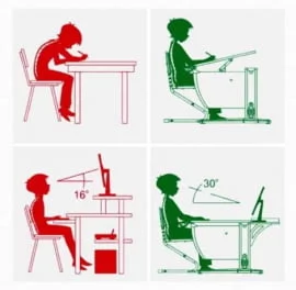 Детский стол-трансформер Parta 1/75 Белый Синий