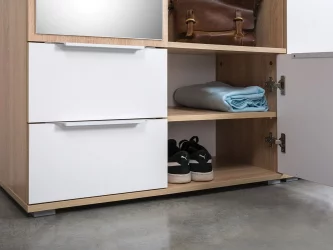 Прихожая Куба комплект №1 Дуб сонома-белый премиум