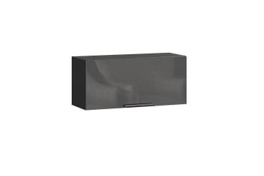 Шкаф кухонный 800 горизонтальный Герда ЛД 279.750.000.122 Чёрный/Антрацит глянец