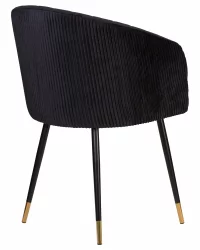 Стул обеденный DOBRIN MARY Черный велюр 1922-21