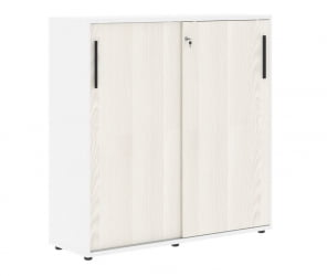 Шкаф с дверьми-купе ЕДИС ЕМC 1343 Ясень Траун Черный Белый / EDIS EMC