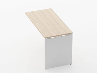 Брифинг-приставка для стола на ЛДСП опорах Дека 75.10.12 Туя/Белый / Deka