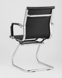Кресло для посетителей ТопЧаирс Висит черное 2 шт. / TopChairs Visit