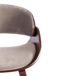 Стул LANDO (mod.8036) дерево / ткань, 59х53х75 см, орех/серый