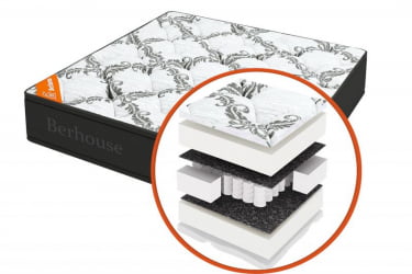 Матрас Мега холкон ТФК Граи Нигхт (Берхоусе) Размер: 800х2000 мм / Mega TFK Gray Night (Berhouse)