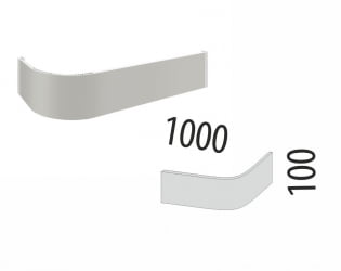 Столешница ЦПР 02.100 Светло-серый 1 м