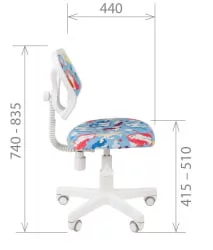 Детское кресло CHAIRMAN KIDS 106 White Зоопарк