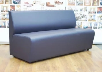 Диван офисный Диванная секция Итон тройная без подлокотников Antracite