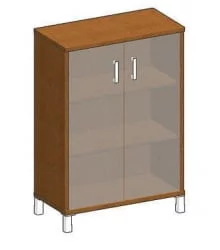 Стеллаж стекло тонированное В420.8 Орех Даллас