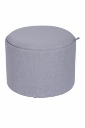 Пуф-столик с ящиком Хюгге L рогожка Серый