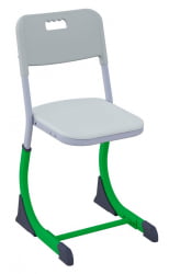 Стул ученический СМАРТЙ регулируемый по высоте (рост 5-7) Зеленый/Серый / SMARTY