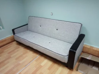 Диван-кровать Престиж Рогожка B1 Лаки блэк