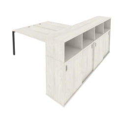 Рабочая станция с опорным шкафом-купе Metal System Б.РС-СШК-4.5 Наварра/Антрацит