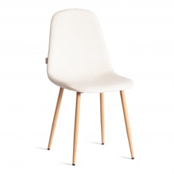 Стул со спинкой БРЕЕЗЕ (мод. ДЖСC-58) Велюр/металл , 44 х 53 х 86 см, Лигхт беиге (светло-бежевый) ХЛР1 / натуральный / BREEZE (mod. JSC-58) Light beige HLR1