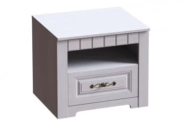 Тумба прикроватная Прованс №5 Бодега белая Патина премиум