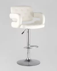 Барный стул Бентли PU-кожа Белый