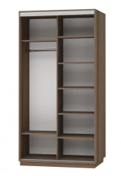 Шкаф-купе двухдверный Экспресс Дуо 1200х2400х Париж/Ясень шимо тёмный (копия 187794) / 1200х2400h