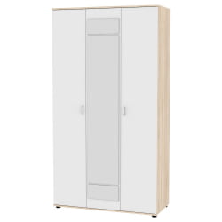 Шкаф распашный Алиса (H5_M) 2230х1200х540 ручка скоба 96мм (ДСС-Белый)