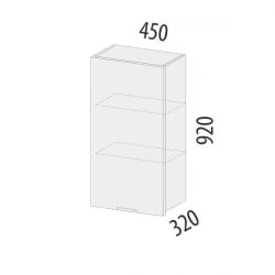 Шкаф кухонный (лев/прав) Бостон 104.22