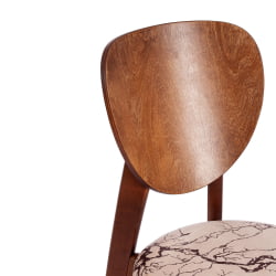 Стул DIAMANTE мягкое сидение бук, 42x42x85см, коричневый, ткань Крекс Беж