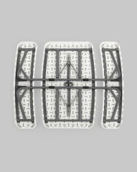 Комплект стола и двух скамеек Кейт раскладной Белый