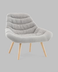 Кресло Олби Страйпс светло-серый