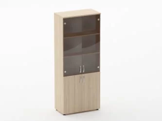 Шкаф высокий со стеклом Glassy 6.19.151 Туя