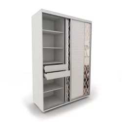 Блок ящиков для шкафа 1600x600 и 2400x600 Ящ-77 ВД Выбеленное дерево