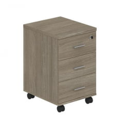 Тумба опорная (мобильная) с 3 ящиками Wing WN.201.OD Дуб темный
